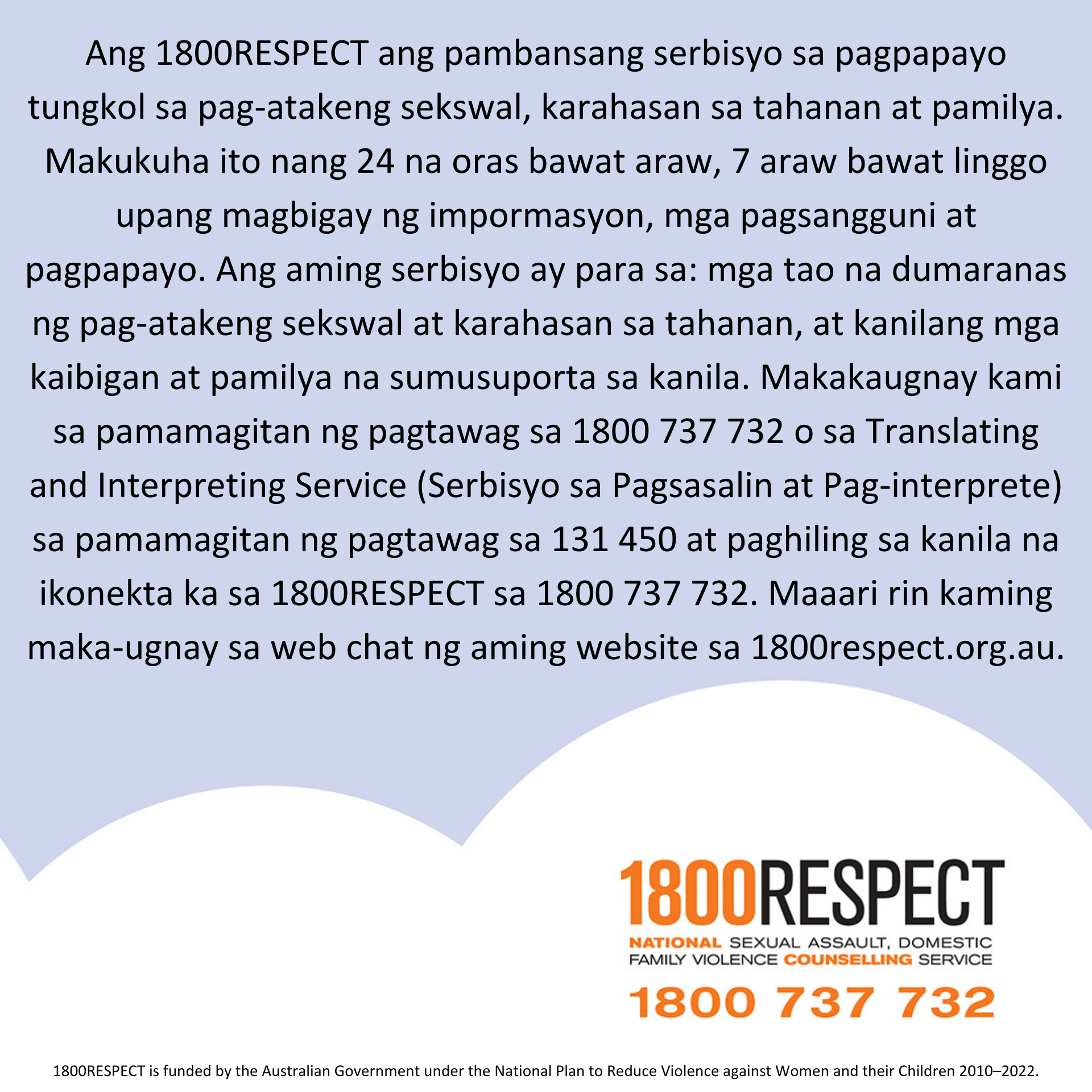 Social media and other resources 1800RESPECT